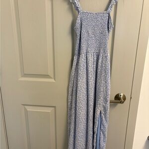 Abercrombie & Fitch Light Blue Floral Midi Dress